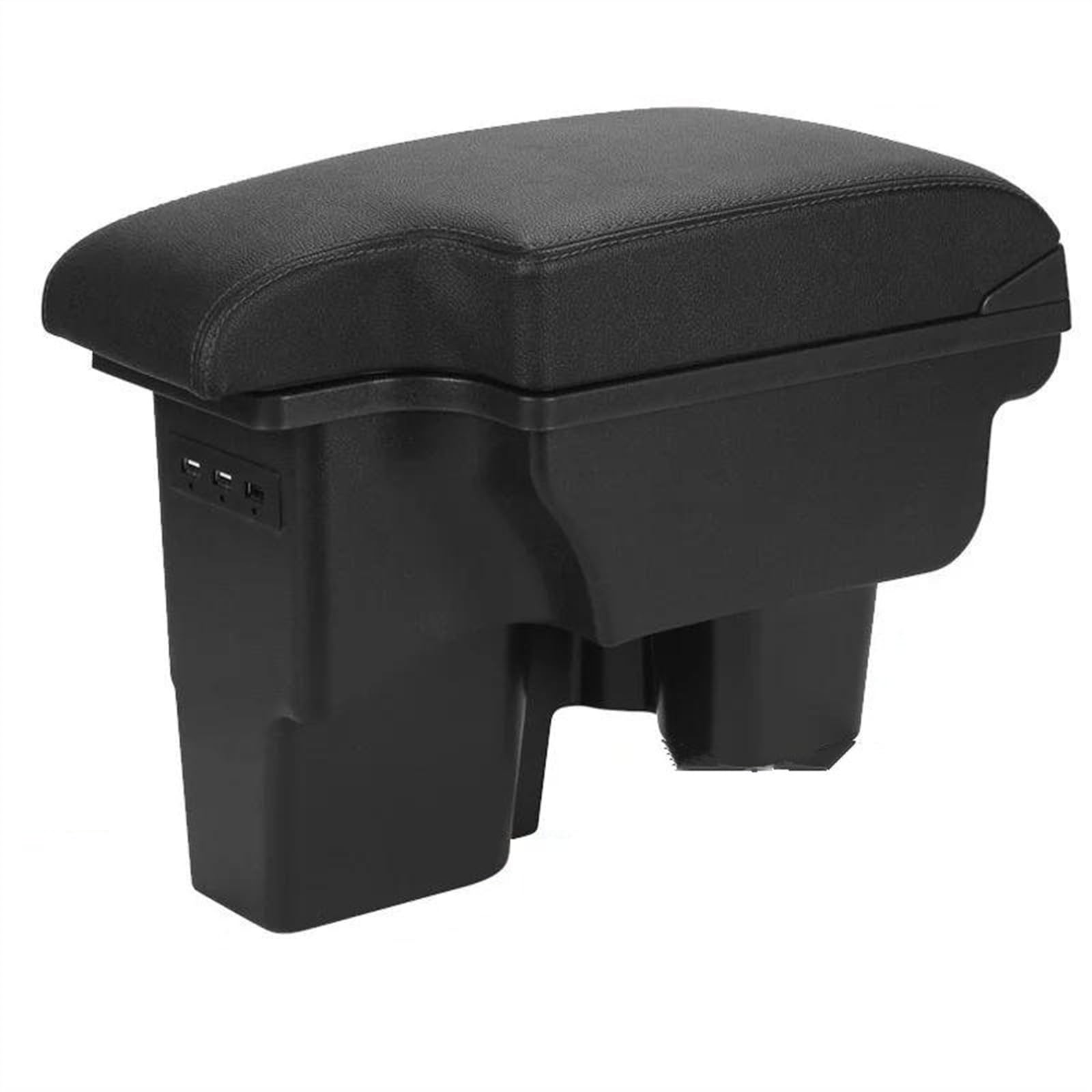 NMJLQW Storage Rack Car Center Console Storage Box Multifunctional Armrest Storage Box Interior Accessories For Hilux(B2 Black corium)