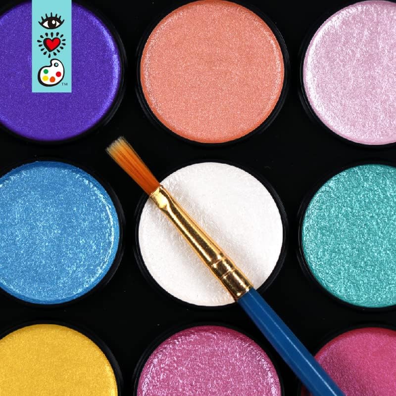 I Heart Art Metallic Watercolour Pans 28 Set