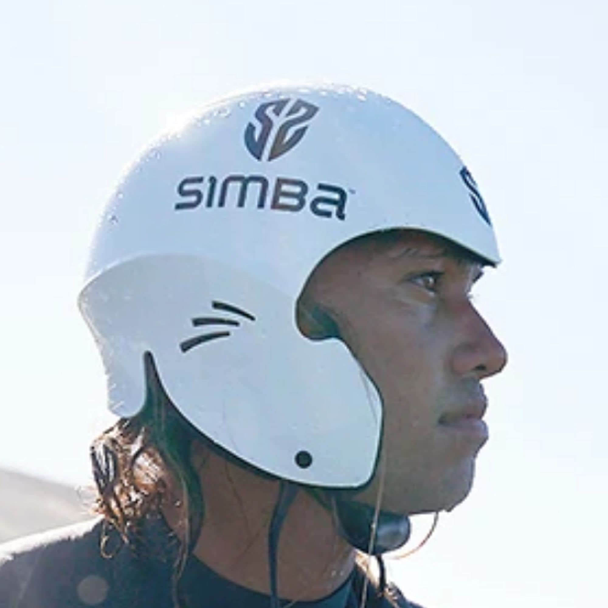 Surfboard Simba SURF Casque de sport nautique Taille M Blanc