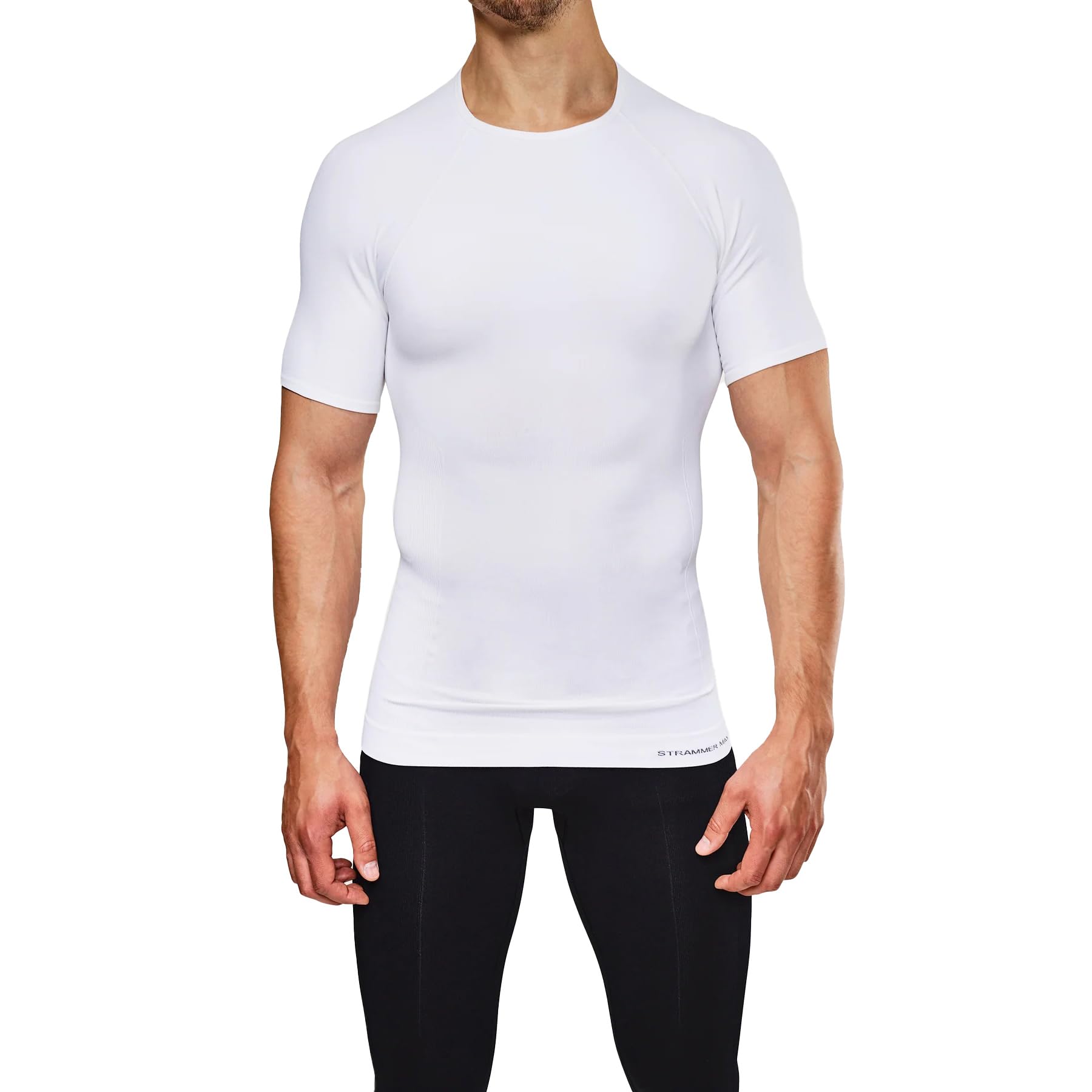 Strammer Max Compression T-Shirt | Herren | Rundhals | Kompressionsshirt | Shapewear, unterstützt die Haltung
