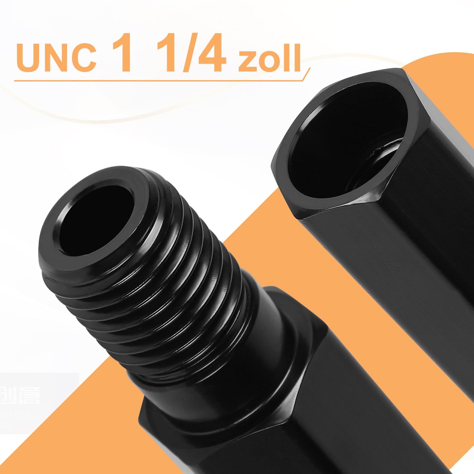 CPROSP Estensione per Corona Diamantata 1 1/4 UNC 300 mm, Prolunga per Carotatrice, Prolunghe per Trapano 1 1/4, Lunghezza Della Filettatura 250 mm