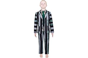 Beetlejuice Boys Costume - Spooky Halloween Outfit for Kids