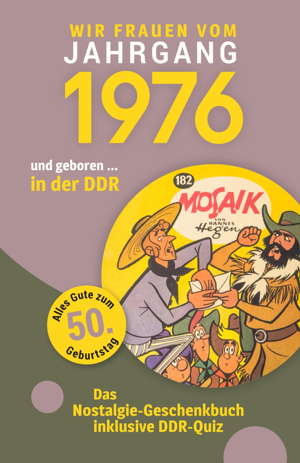 Geboren in der DDR – Wir Frauen vom Jahrgang 1976 | Nostalgie-Geschenkbuch zum 50. Geburtstag mit DDR-Quiz, Witzen, Videos & Kreuzworträtsel
