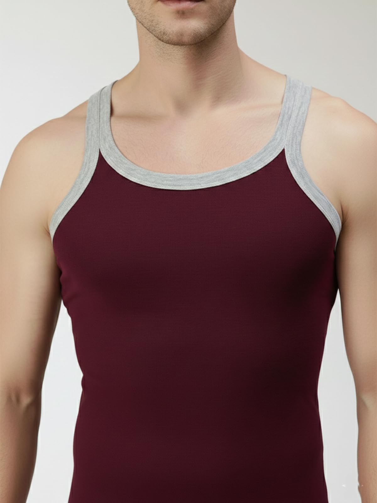 Lux Cozi Men's Cotton Vest (Pack of 4) (8904209871794_COZI_XYLO_333_AST_90_Assorted) (Color & Prints May Vary) 2