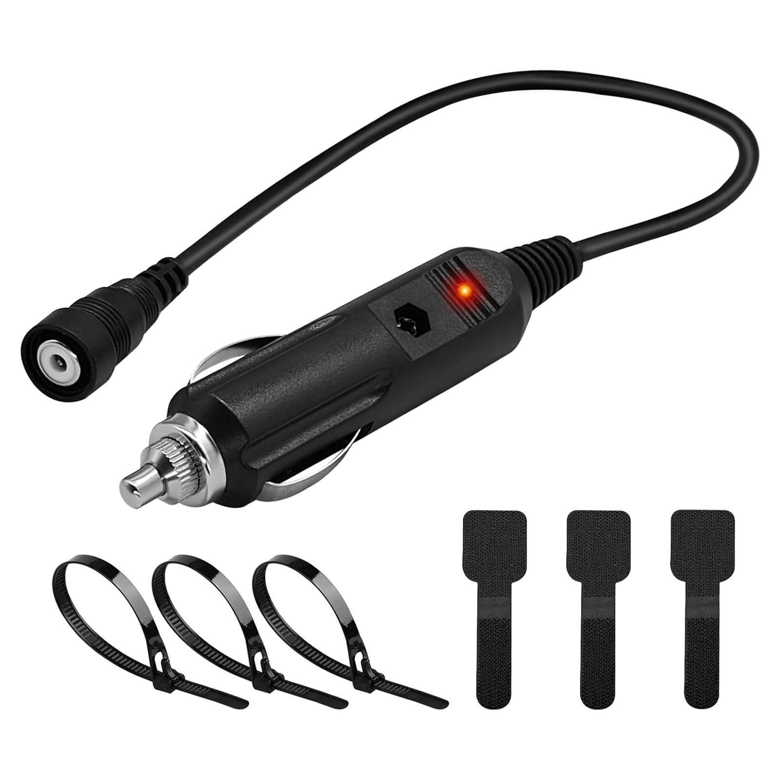 12V Power Cable for Heated Motorcycle Helmets and Snow Goggles Snowmobile Accessory Power Cable