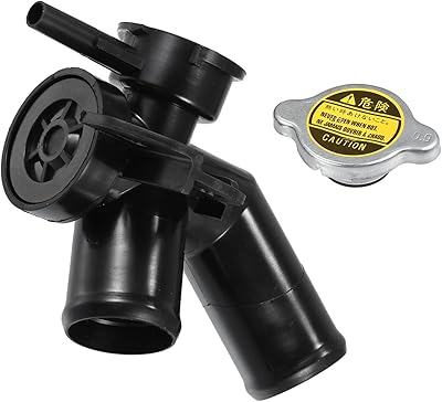 ACROPIX No.21517JP00A/214308991A Engine Radiator Filler Neck with Fully Sealed Cap for Nissan Quest for Nissan Murano 09-14 Plastic Upper Radiator Coolant Filler Neck Water Pipe Car Parts