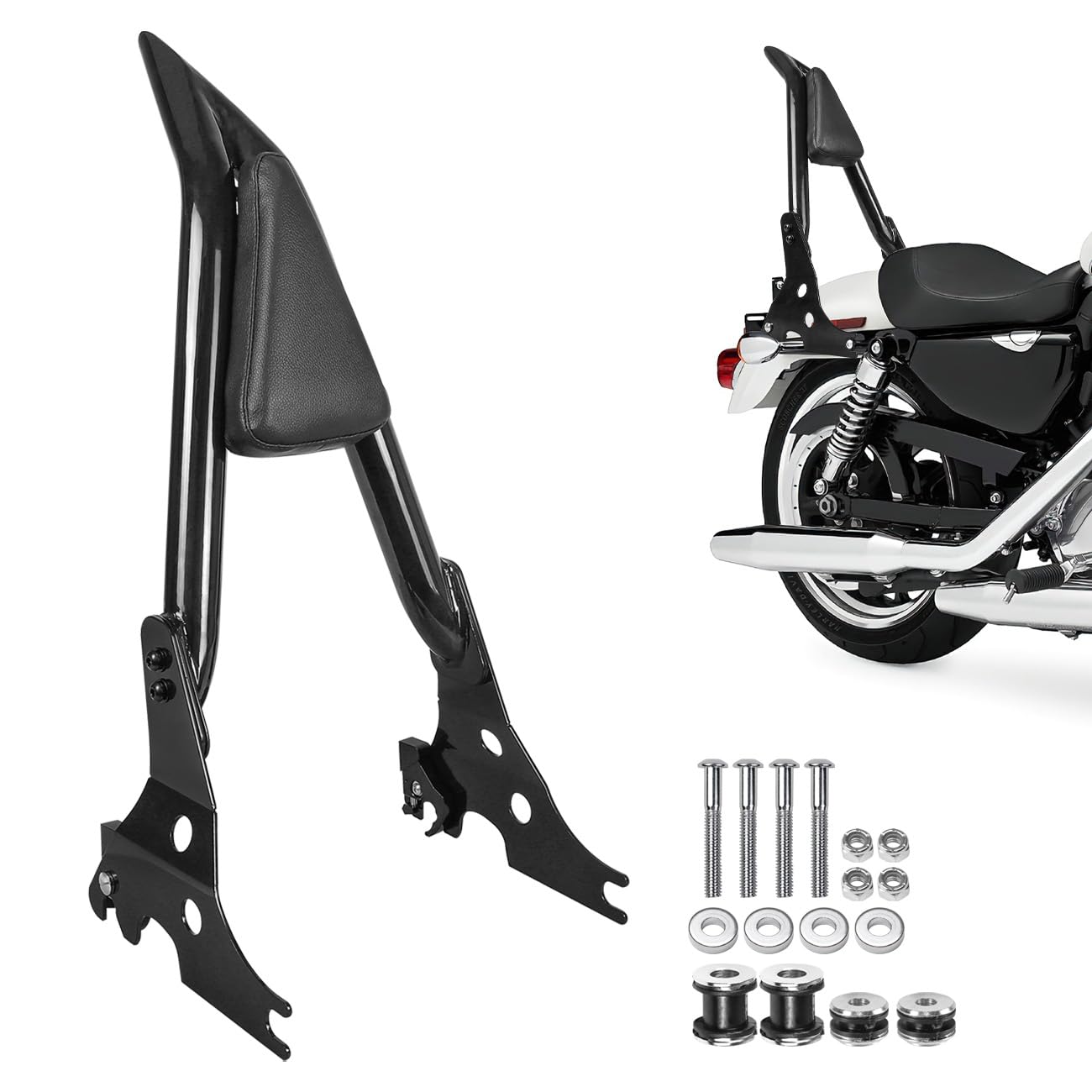 Backrest Sissy Bar Rotary Docking Latches Clips Compatible With Sportster
