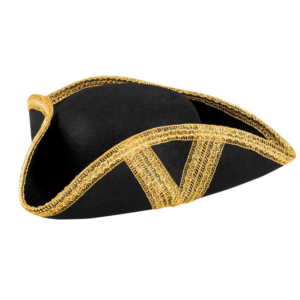 Boland 04039 Chapeau de corsaire Royal Fortune, Noir, Taille unique