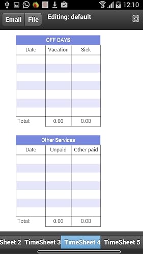 Contractor Timesheet – vue 7