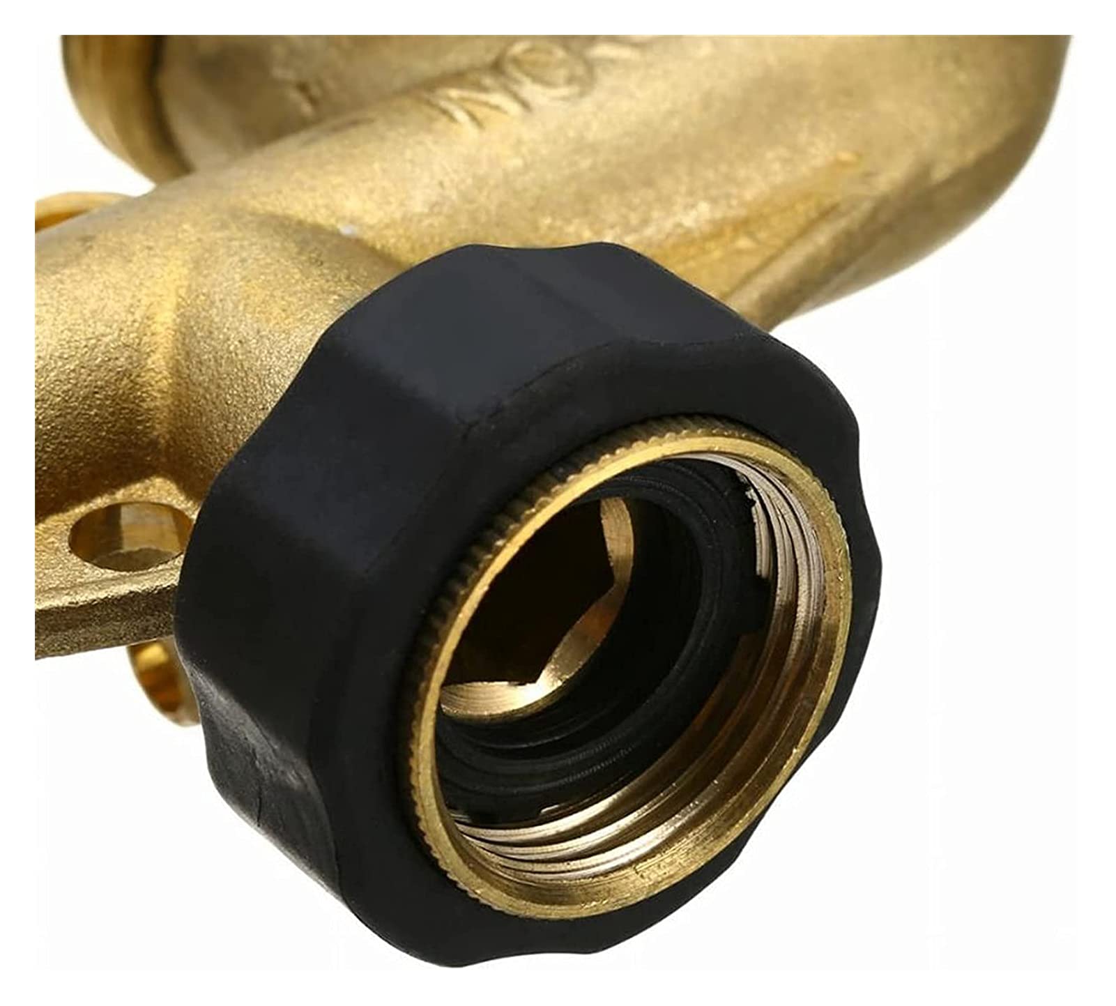 Distributore a 4 Vie per Tubi Flessibili, Sdoppiatore for Tubo in Ottone a 4 Vie, collettore for Rubinetto da 3/4 Pollici con valvole di intercettazione, Adattatore Giardino