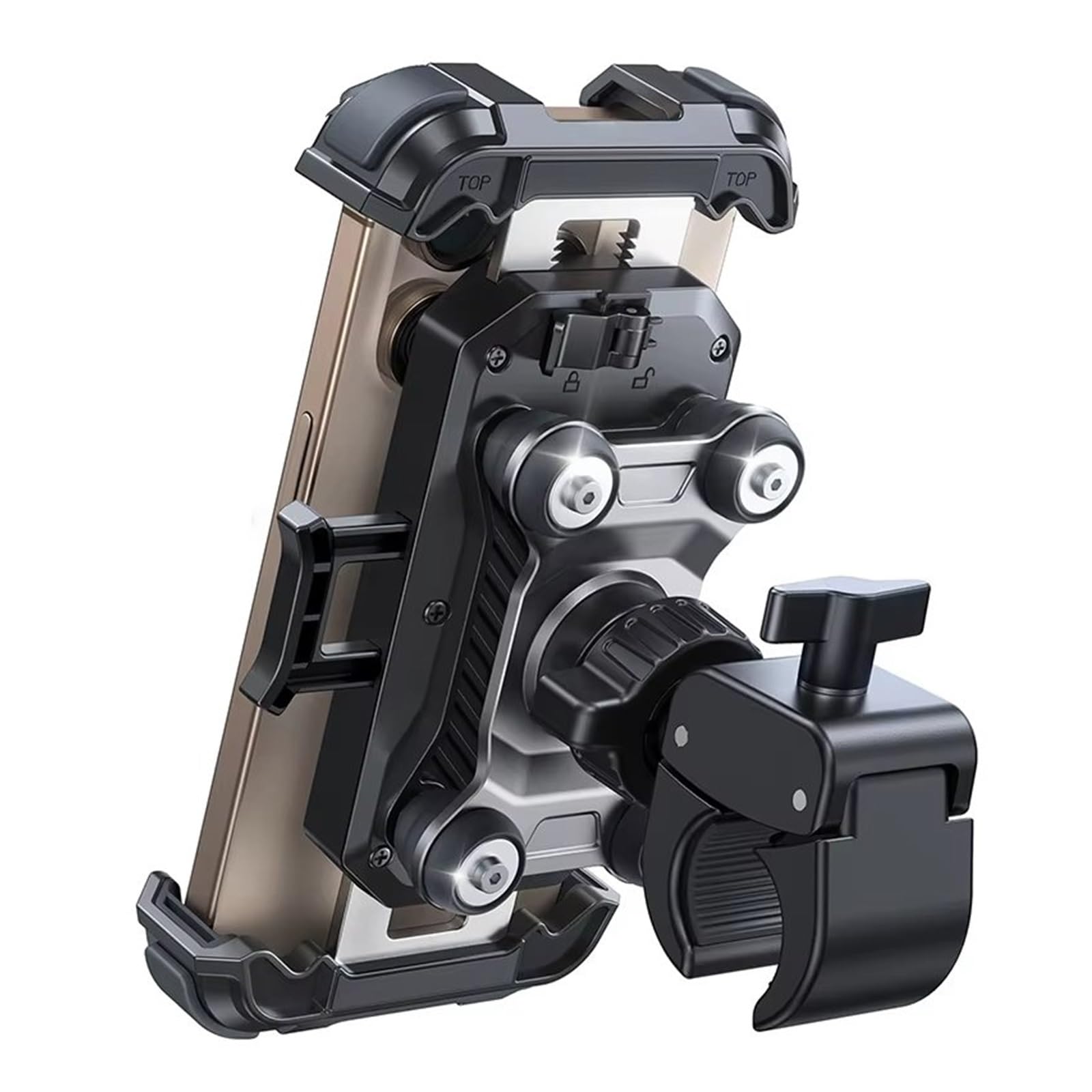 Staffa Navigazione GPS Supporto Per Telefono Moto Antivibrazione Manubrio Bici Per IPhone Per Telefoni 4,7-7 Pollici Supporto Gps Moto