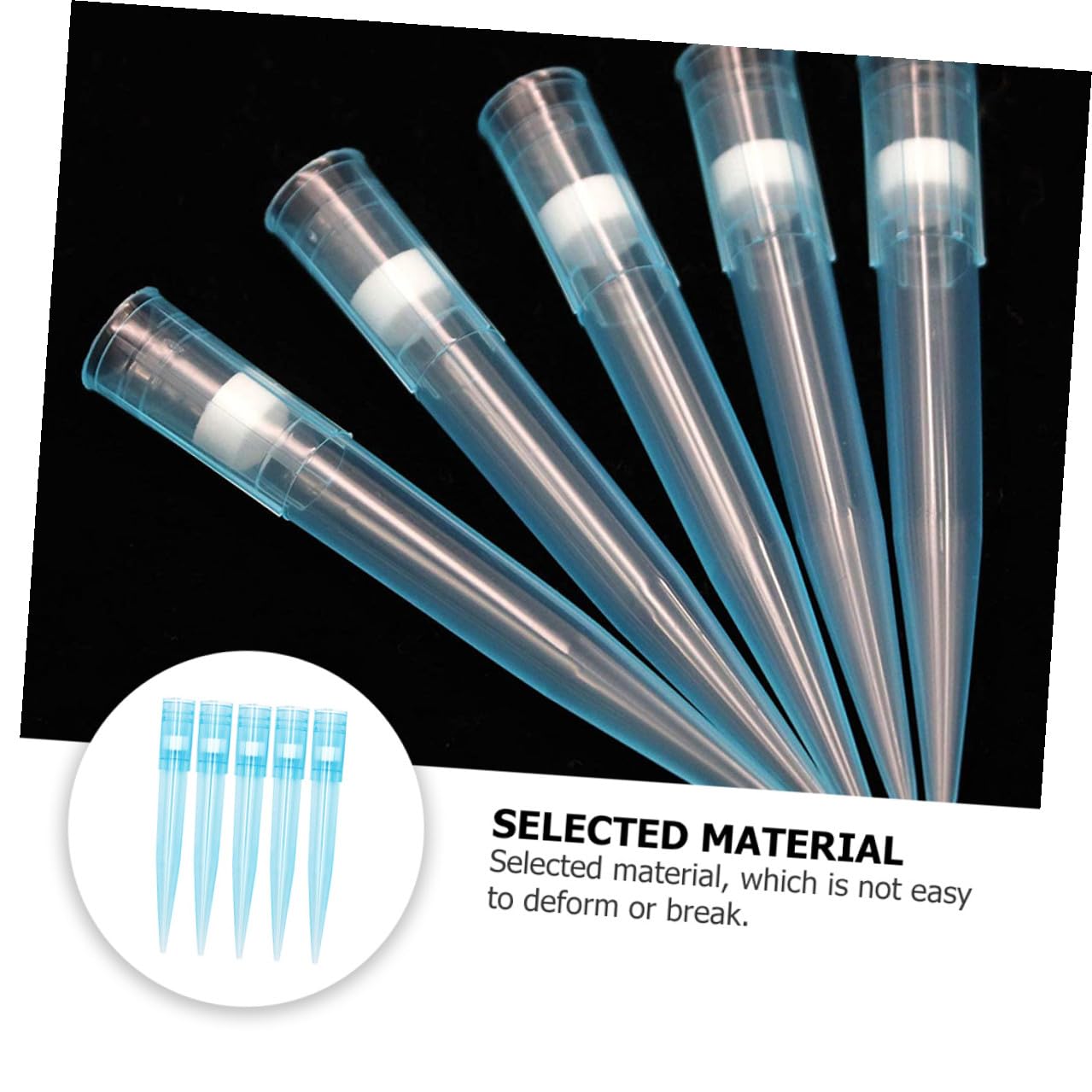 500pcs Universal 1ml Filtered Pipette Tips for Micropipette Liquid Transfer Laboratory Supplies Disposable Plastic Pipettor Tips Pack