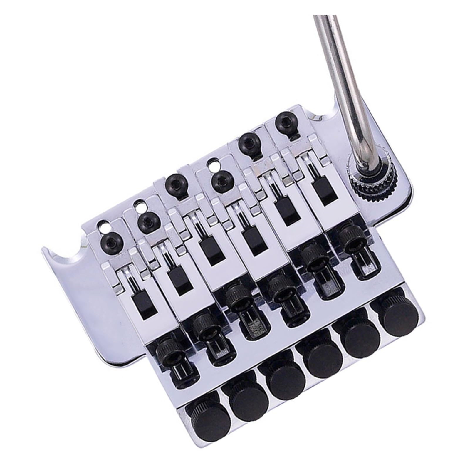 Gitara Elektryczna Double Tremolo Bridge 6 Strun Blokuje Profesjonalne Akcesoria Dla Początkujących Mostek Gitarowy(1000)
