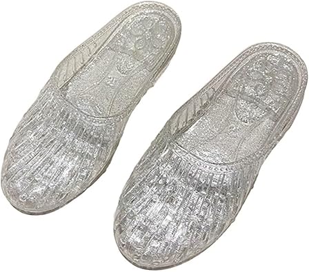 SAILING LU Women Round Toe Summer Beach Slip on Jelly Sandals | Breathable Flat Sandals, Outdoor Indoor, Slider Sandals