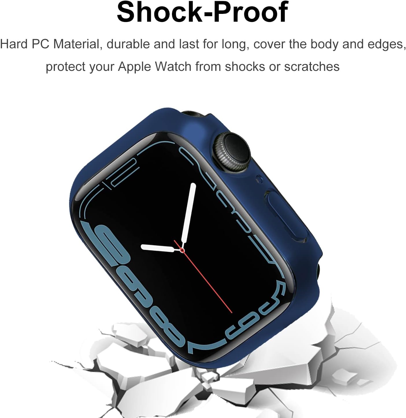 Miimall 2 Pack Case Compatible with Apple Watch Series 8/Series 7 41mm - Image 4