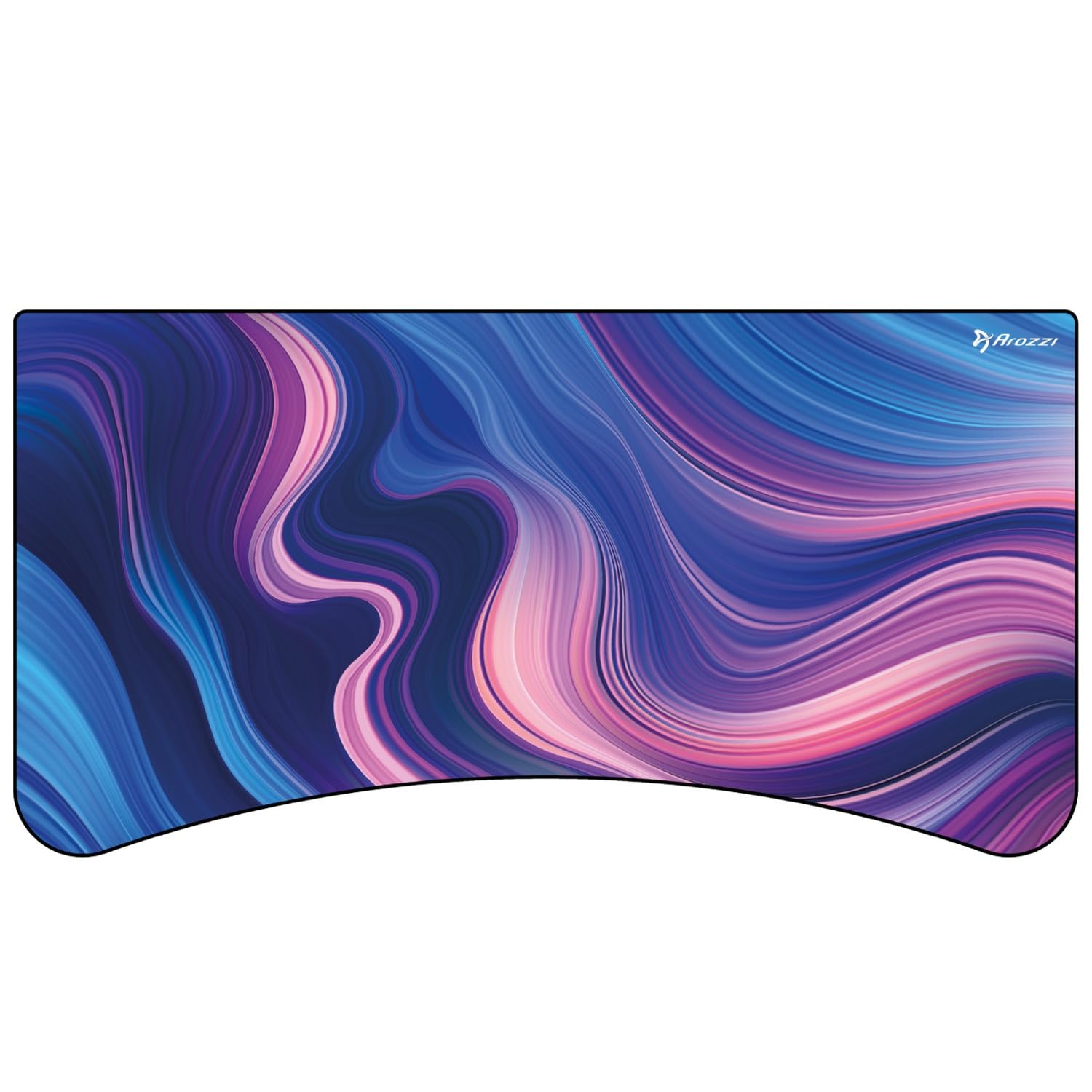 Arozzi Arena Gaming Desk Mat, Full Surface Custom Desk Pad, Interchangeable, Water Resistant & Washable Computer Desk Mouse Pad with Stitched Edges (