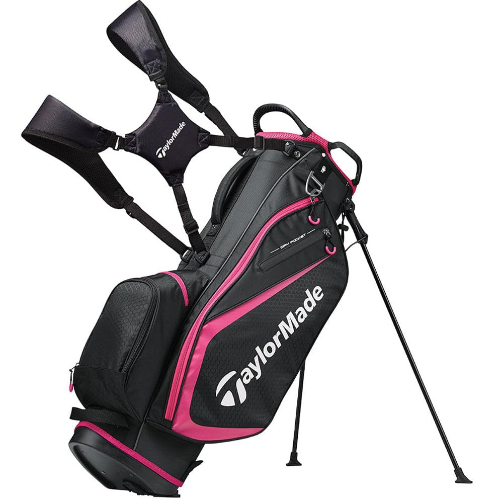 TaylorMade Taylor Made Select Plus Stand Bag (Black/Pink) 2019