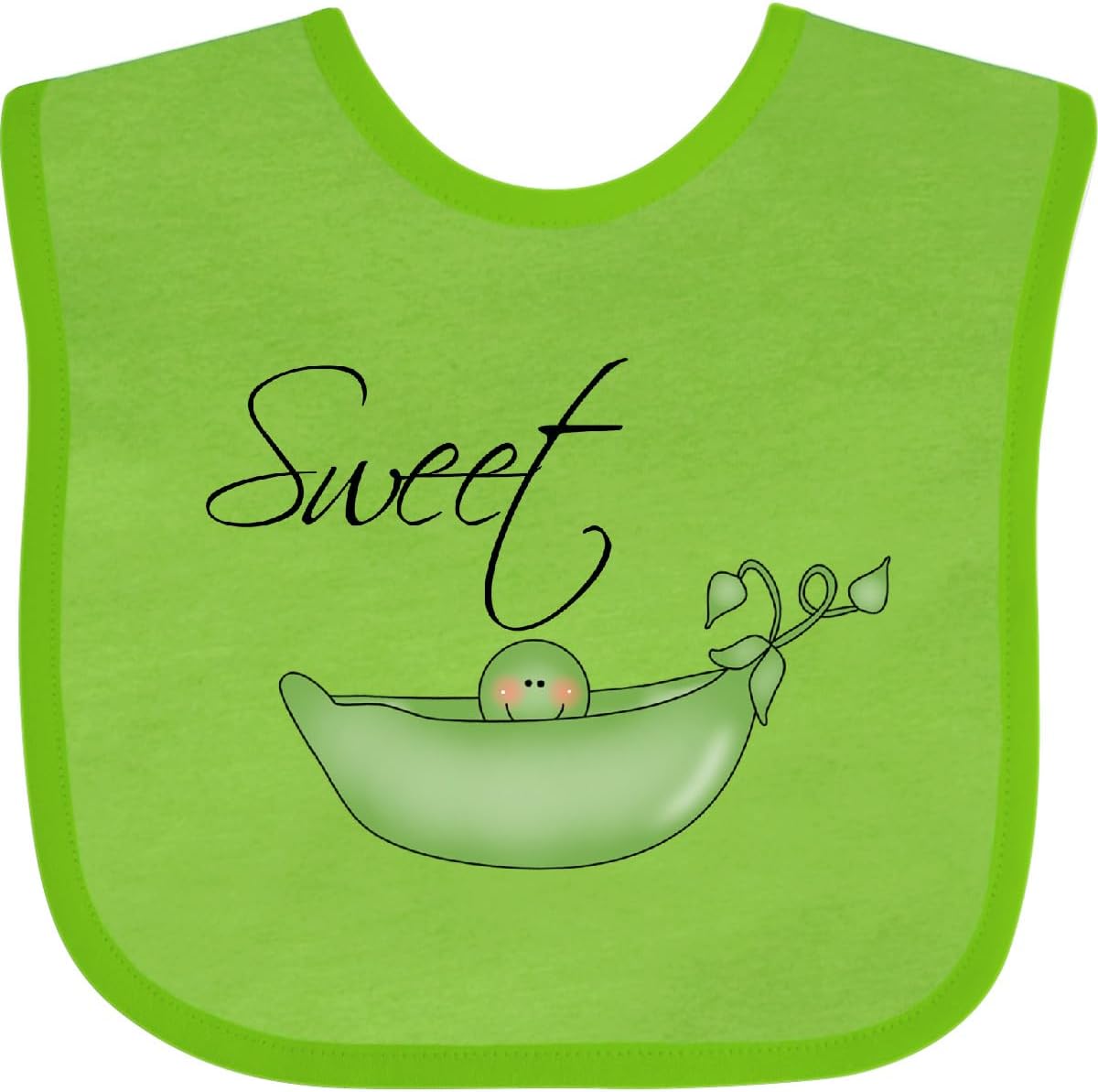 inktastic Sweet Pea Baby Bib image 4