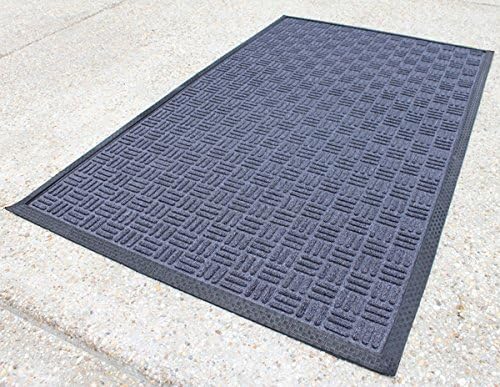 American Floor Mats Weather Catcher Ocean Blue 2' x 3' Entrance Floor Mat with Gripper Backing