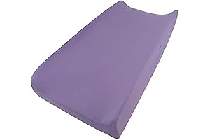 Must-Have Organic Cotton Changing Pad Cover in Enticing Purple