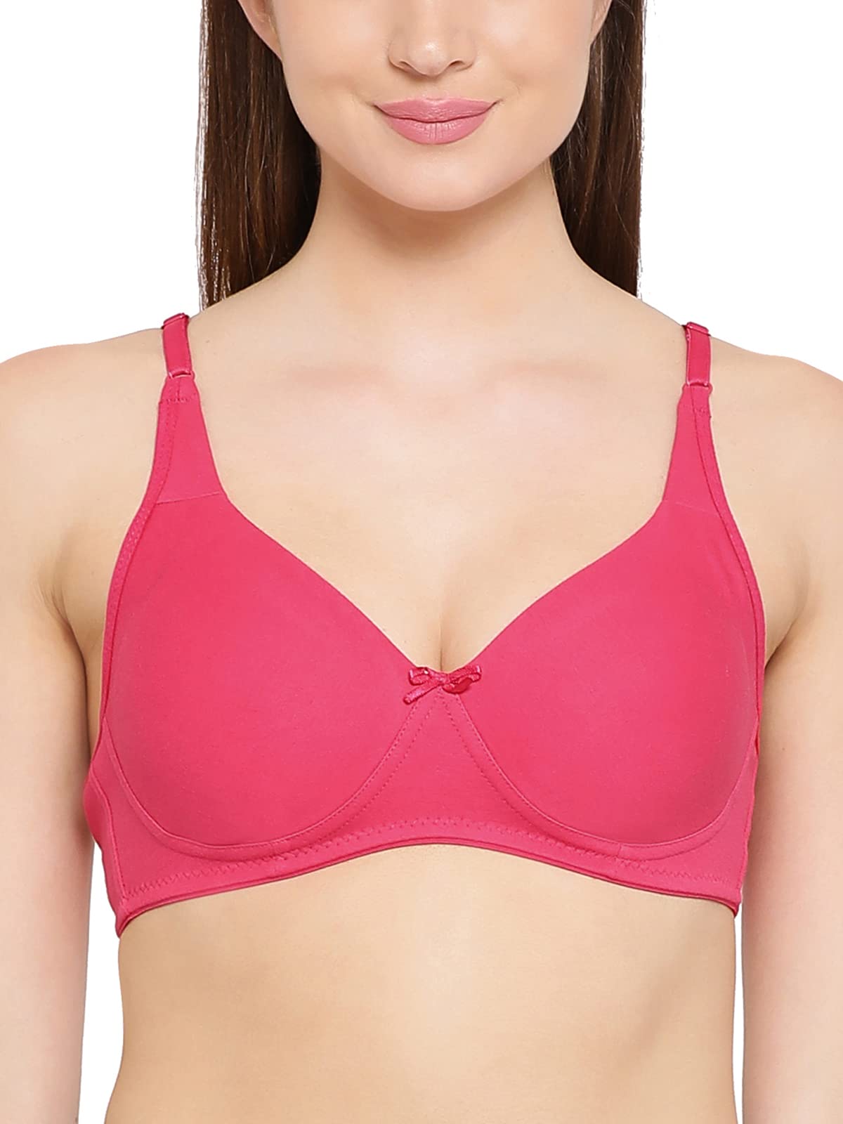 clovia Women's Cotton Padded Wire Free Non-Wired Full-Coverage Bra-picture-24