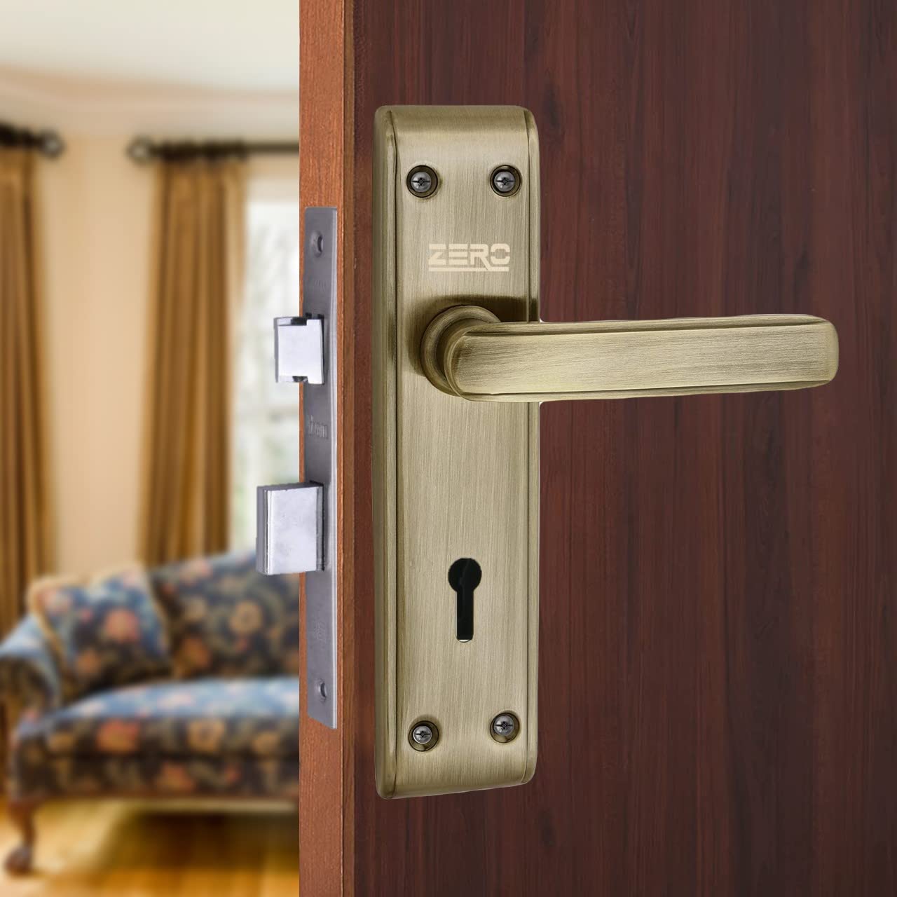 ZERO ERROR Mortise Door Lock 610 K.Y. 7 Inch Mortice Handle Pair in Antique Finish with Legend 65 mm Brass Dead Bolt Double Action 6 Lever Lock. (B08PBDWT9F) Amazon Price History, Amazon Price Tracker