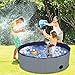 Dog Pool Foldable pet Pool Dog Swimming Pool pet Swimming Pool PVC Non-Slip for All Kinds of Pets (Grey, 48x12in)