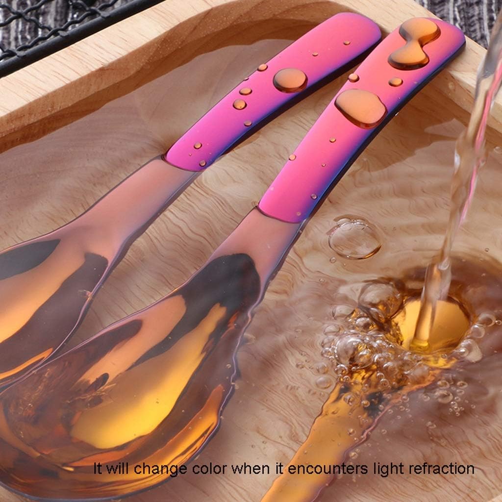 大さじ 4点セット ステンレステーブルスプーン スープスプーン ブイヨンスプーン キッチンガジェット サービングスプーン (Colo