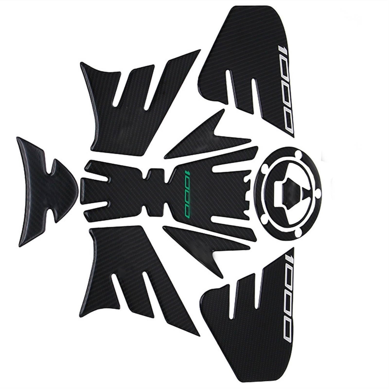 Autocollant carbone Z1000 protection bouchon et réservoir haut de gamme