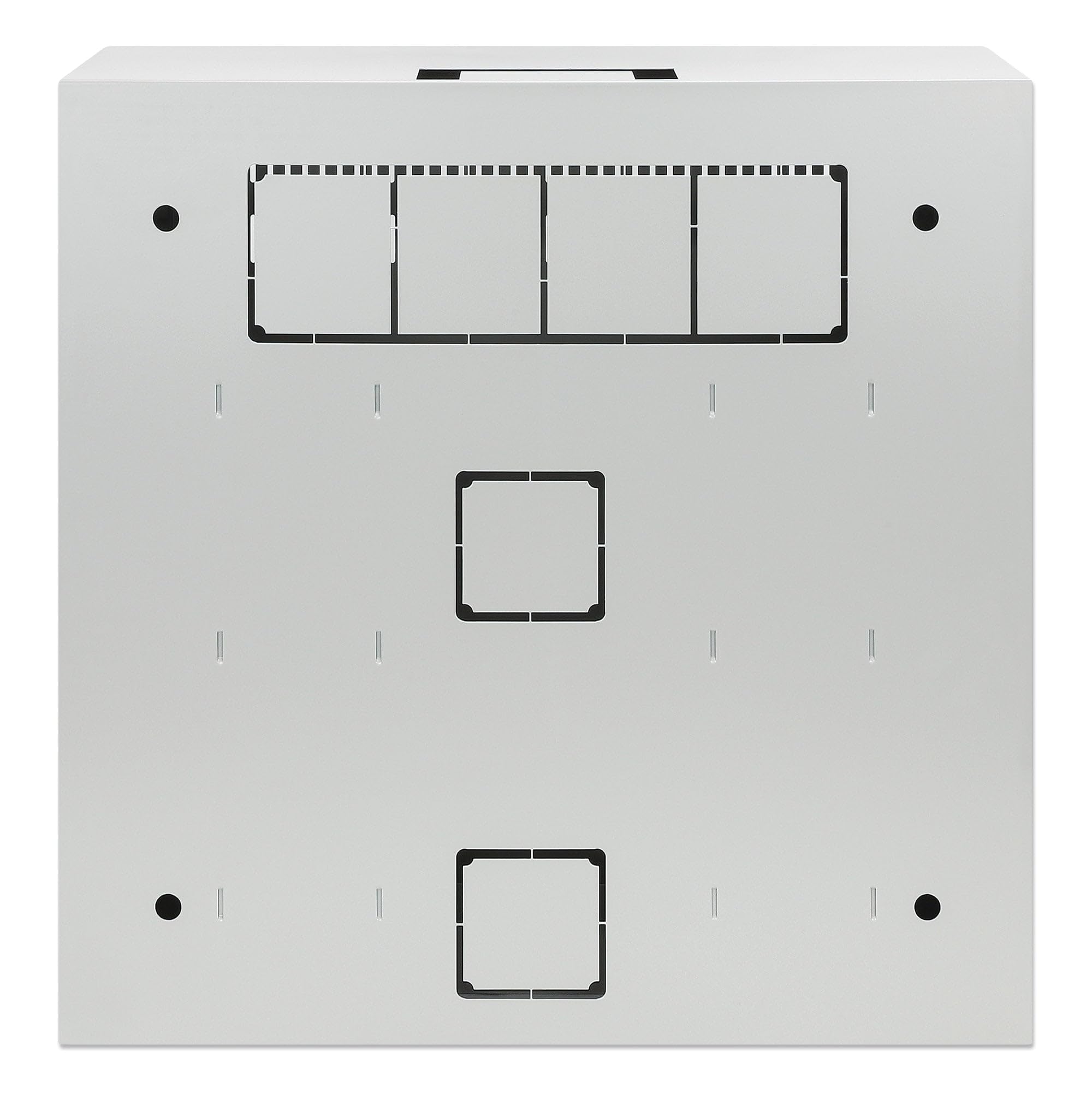 Intellinet Armadio 19" a Muro a Basso Profilo 4U 2U Grigio con montanti Orizzontali e Verticali