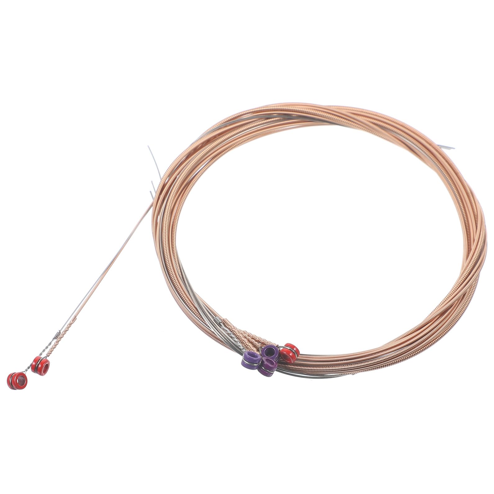 ibasenice 30piezas Cuerdas De Guitarra Acústica De Cuerdas De Repuesto Para Guitarra Folk Sonido Brillante y Resistencia Mejorada Fácil Instalación y Larga Duración