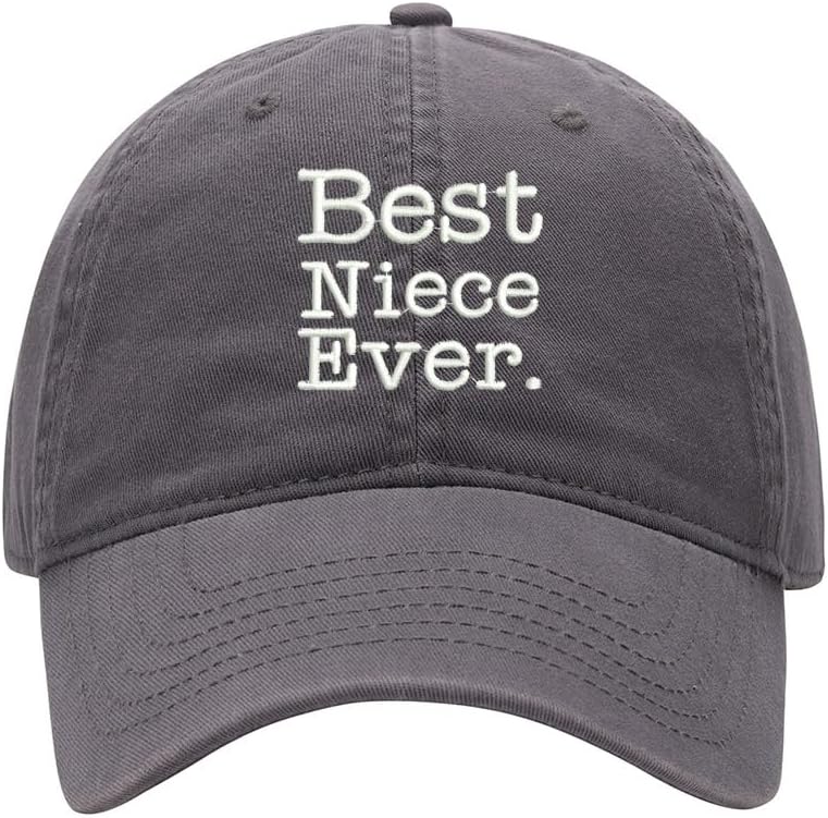 Baseball Cap Men Best Niece Ever Embroidered Washed Cotton Dad Hat Baseball Caps