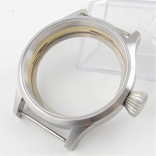 43mmサファイアクリスタルステンレススチールケース、6497 6498 ST 3600ムーブメントに適合、時計修理キット、,