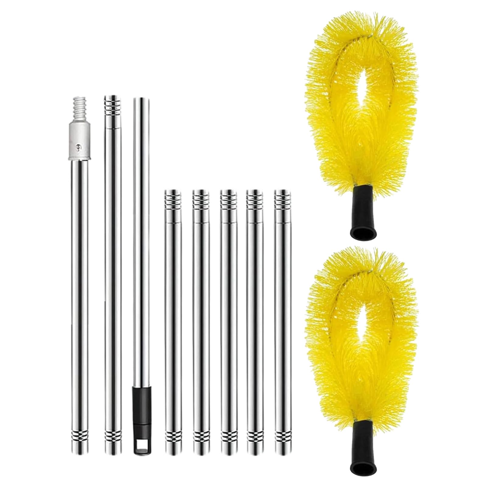 WEILWH Drainage Grooves Cleaning Tool with Brush for Leaves and Branches From Roofs Gutter Long Gutter