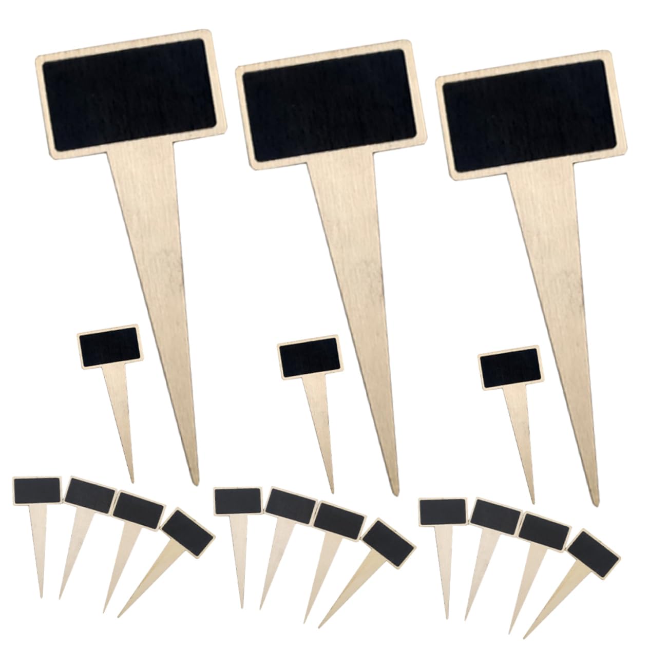 TOYANDONA 4 Ensembles Étiquettes Ardoise Pour Plantes Panneaux Décoratifs Pratiques Idéaux Pour Événements 18 Pièces * 4