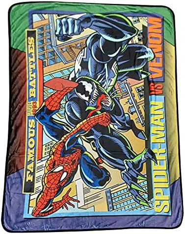 Marvel Spider-Man vs Venom Fleece Throw Blanket