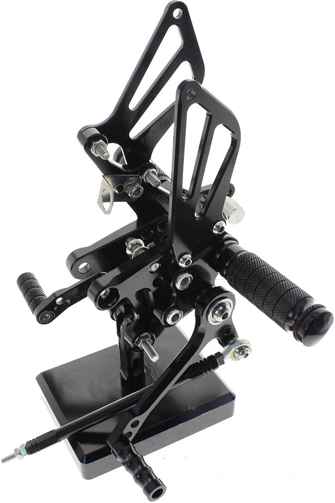 Krace Motorcycle Rearsets Footpegs For Suzuki GSXR 600 750 GSX R 1000 SV 650 / S 00 01 02 03 04 05 Black