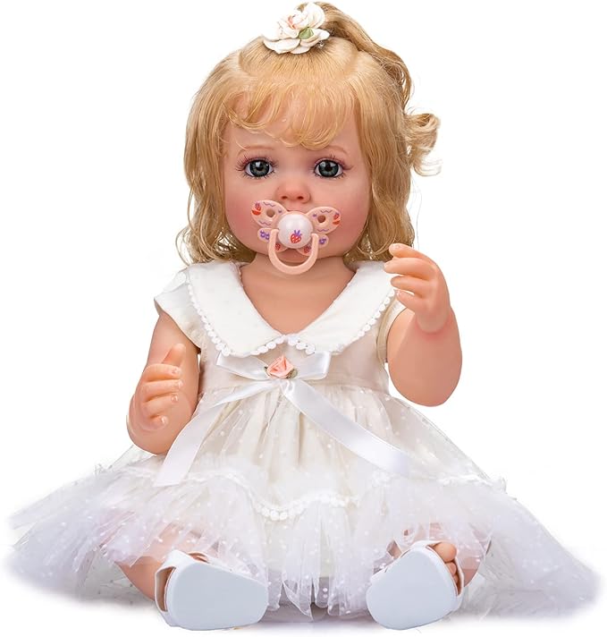KOKOMANDY 22 Inch Reborn Baby Dolls Full Body Silicone