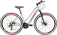 Bicicleta Feminina Aro 29 Sunny Estilo Clássico Retrô Marca KSW 21 Velocidades Freios a Disco com Suspensão 80mm de Curso
