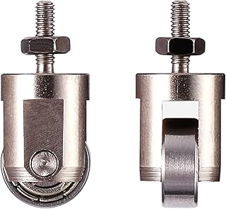 Kocome Roller Contact Point for Dial Indicator 10mm Diameter Wheel M2.5 Thread Stainless Steel Roller Contact Point Contact Points for dial Test Indicator 1.6x0.35 Thread