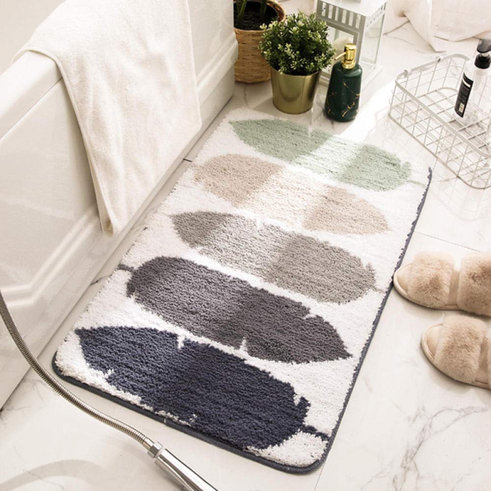 Paillasson Entree Exterieur Beige Cyan Brun Tapis Paillasson d Entree Interieur Antidérapant Paillasson Lavable en Machine Paillasson Extérieur Absorbant Tapis Entree(90x150cm)