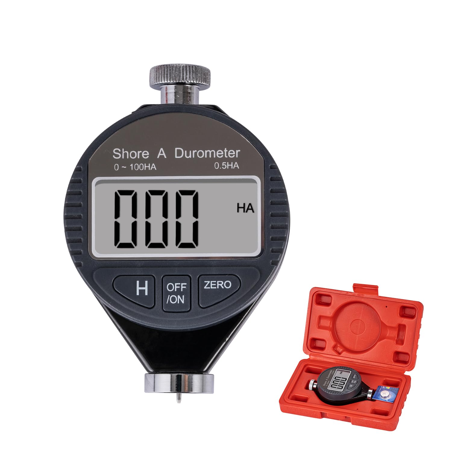 KATSU Tools Durometro Digitale Shore A 0-100HA Misuratore di Durezza Gomma Plastica LCD