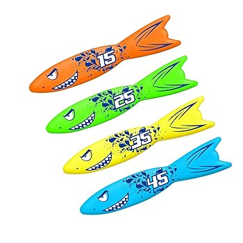 TranRantic Pool Diving Toys, 26 Pcs Summer Swimming Toys With Storage Bag, Fun Sinkies For Kids Swimming, Underwater Training Dive Sticks, Diving Mermaid, Pool Games Accessories For Kids