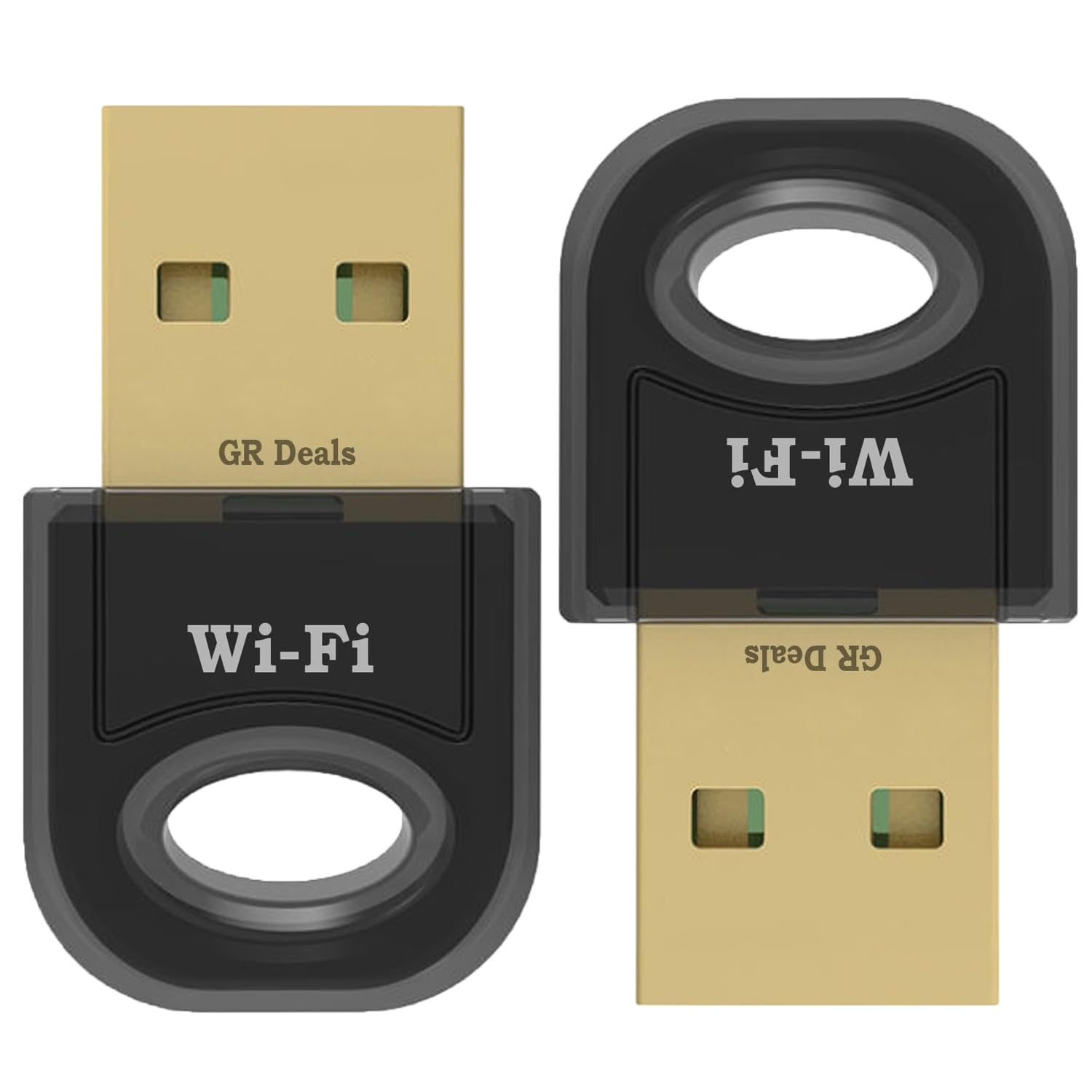 GR Deals Mini USB Wireless Adapter, USB WiFi Adapter 150Mbps 2.4GHz WiFi Dongle for Desktop & Laptop PC | Supports Windows 11/10/7/XP and Mak OS, N150 Network Card (Black). (Pack of 2)