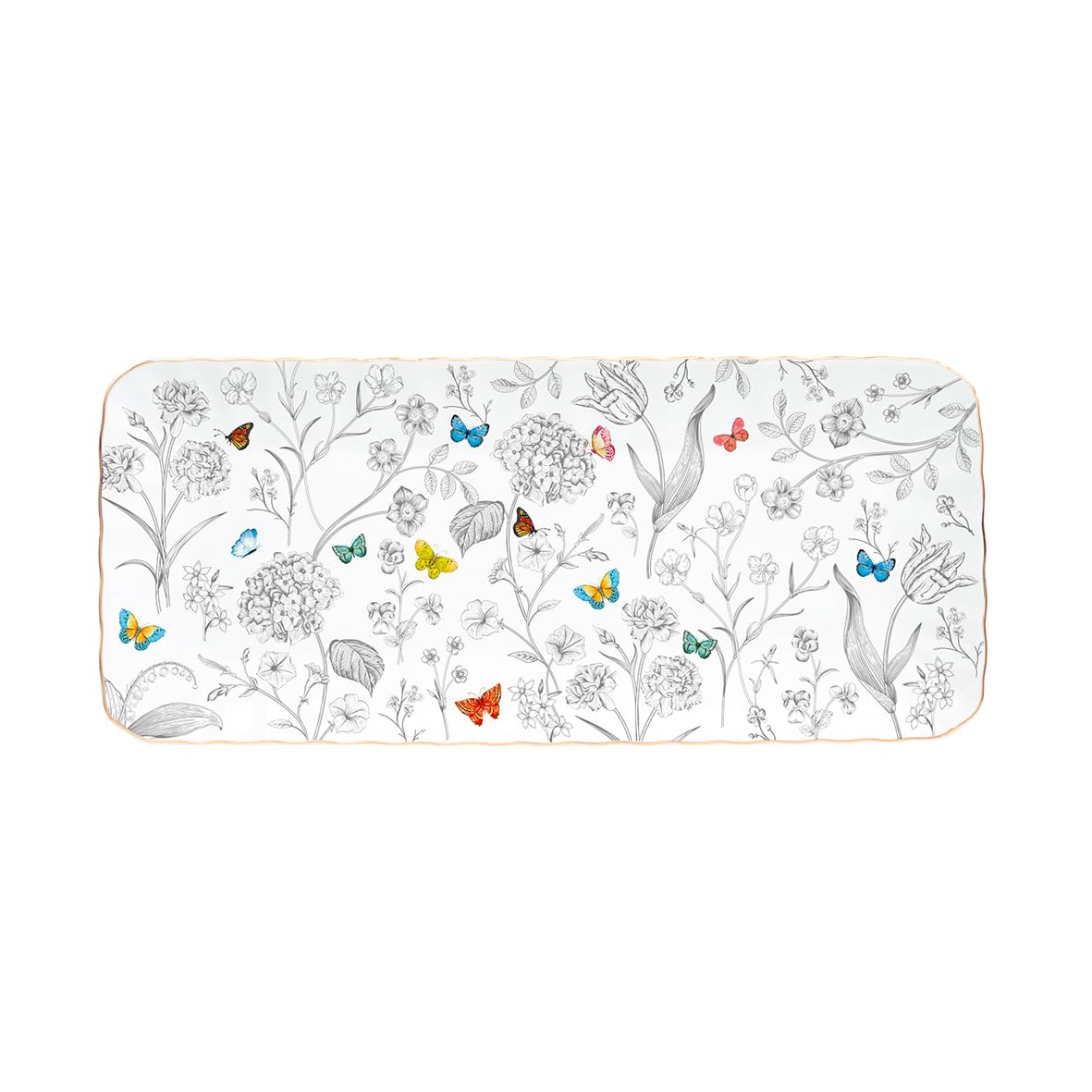 COFFRET PLAT A CAKE 36X16 CM EN PORCELAINE