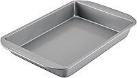 Farberware Nonstick 9x13 Inch Rectangular Cake Pan - Warp-Resistant Baking Sheet for Cakes, Brownies & Casseroles, Oven Safe 450°F, Gray