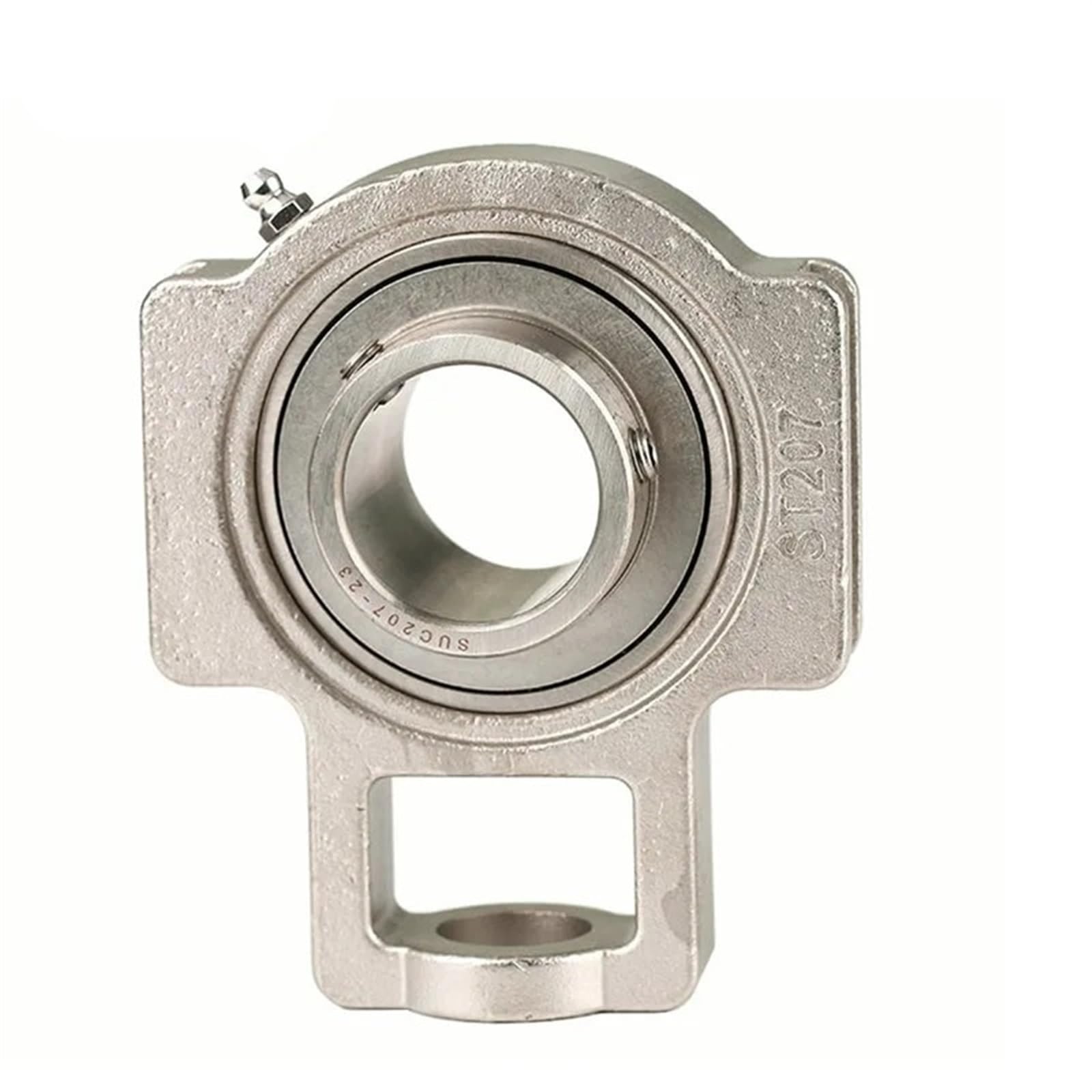 JJHQOKYNA 1PCS 304 Stainless Steel Vertical Outer Spherical Bearing Base SUCT201 UCT202 UCT203 UCT204 SUCT205 Insert(SUCT202)
