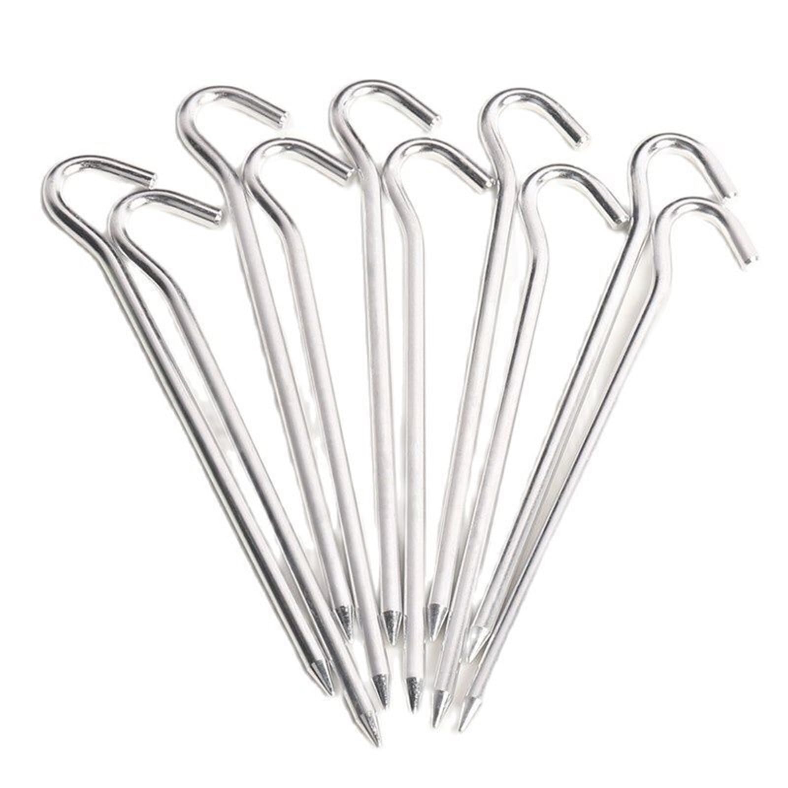 Piquets de Tente aluminium 18cm lot de 20 clous extérieurs camping et auvent