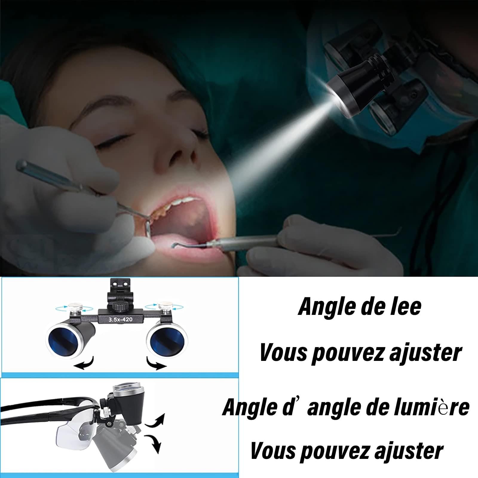 Lupa dental - Lupa de alto aumento para procedimientos de precisión en odontología