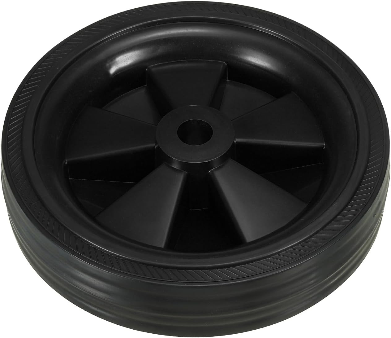 PATIKIL 6" Air Compressor Wheels, Universal Air Compressor Wheel Replacement Parts with 0.5" Dia. Hole for Easy Mobility, Black